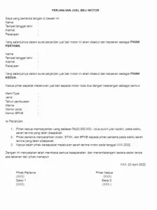 Syarat Jual Beli Motor Tanpa Balik Nama Panduan Lengkap Legalitas Dan Risikonya
