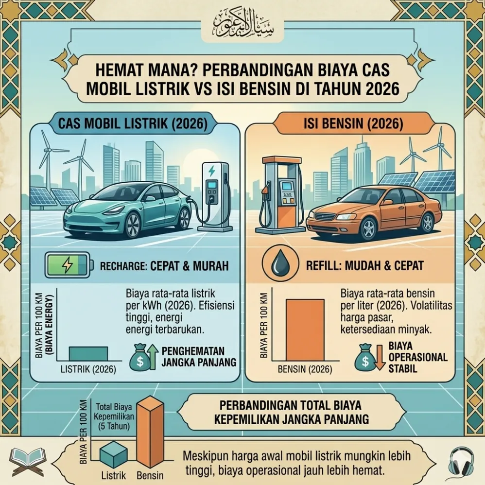 Panduan Lengkap Cara Menghitung Biaya Cas Mobil Listrik Vs Bensin Per Km